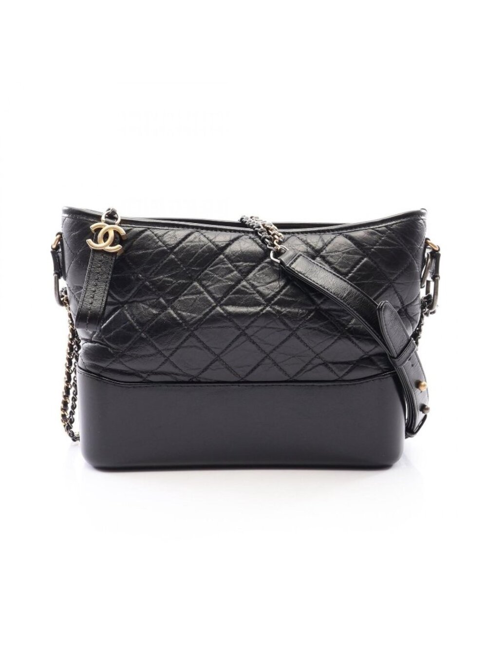 Chanel Shoulder Bag Gabrielle de Chanel Large Hobo Black Leather Chain